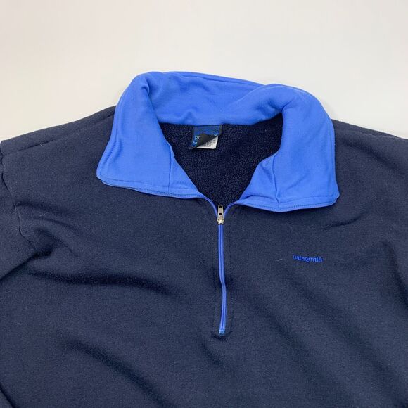 Vintage Patagonia Sweater Youth M Medium Capilene Fleece Quarter Zip Made in USA - Picture 3 of 9